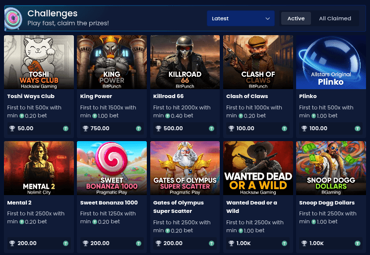 Allstars.io Casino Challenge